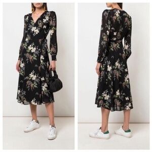 Reformation Susanna Long Sleeve Wrap Dress